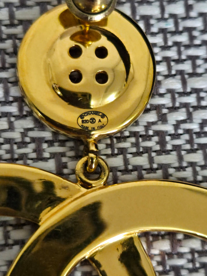 Chanel 20A Collection 2020 Gold XL Earrings