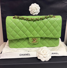 Load image into Gallery viewer, CHANEL 23C 2023 Apple Green caviar LGHW Medium Timeless Classic Double Flap Bag
