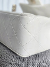 Load image into Gallery viewer, CHANEL series 23 2016 White Lambskin LGHW Mini Rectangular Flap Bag
