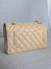 Load image into Gallery viewer, Chanel series 28 2018/2019 Beige Clair Caviar GHW Timeless Small Classic Double Flap Bag
