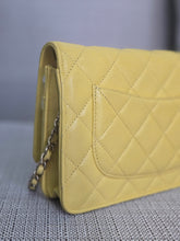 Load image into Gallery viewer, Chanel series 30 2020 Yellow Caviar LGHW Classic Wallet on chain (WOC)
