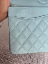 Load image into Gallery viewer, CHANEL 20C series 29 Tiffany Green Caviar LGHW Medium ML Timeless Classic Double Flap Bag
