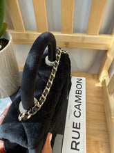 Load image into Gallery viewer, Chanel series 31 2020 20K collection Runway Crystal CC Black Velour Velvet LGHW Mini Coco Handle Flap Bag
