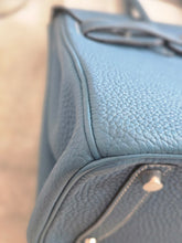 Load image into Gallery viewer, Hermes Birkin 35 Bleu Jean Togo Leather PHW Stamp J in Sq
