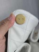 Load image into Gallery viewer, Chanel 25 White Caviar Aged GHW Hobo Bag size Medium with Detachable Pouch
