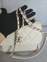 Load image into Gallery viewer, Chanel series 30 Beige Caviar Business Affinity Flap Bag size Medium with Champagne GHW
