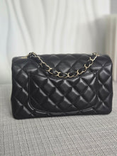 Load image into Gallery viewer, CHANEL Black Lambskin LGHW Mini Rectangular Flap Bag microchipped
