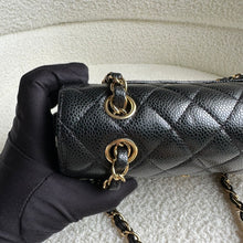 Load image into Gallery viewer, CHANEL Black Caviar GHW Small Timeless Classic Double Flap Bag Microchipped
