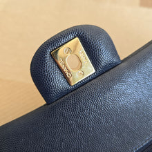 Load image into Gallery viewer, Chanel series 29 20C Navy Caviar Champagne GHW Medium ML Timeless 11.12 Classic Double Flap Bag
