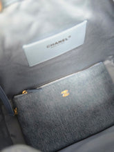 Load image into Gallery viewer, Chanel 25 Size Medium from 25S Collection in Light Denim Aged GHW with detachable pouch
