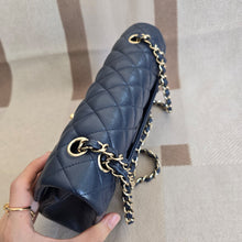 Load image into Gallery viewer, Chanel series 29 20C Navy Caviar Champagne GHW Medium ML Timeless 11.12 Classic Double Flap Bag
