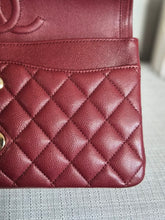 Load image into Gallery viewer, CHANEL 19B collection Series 28 Burgundy Caviar LGHW Medium Timeless Classic Double Flap Bag 11.12
