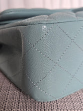 Load image into Gallery viewer, CHANEL 20C series 29 Tiffany Green Caviar LGHW Medium ML Timeless Classic Double Flap Bag
