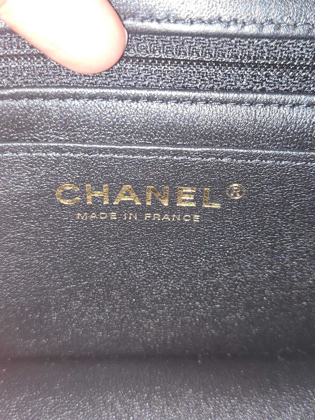 Chanel 24S collection Navy Multi color Jersey Mini Rectangular Flap Bag with Champagne GHW