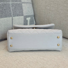 Load image into Gallery viewer, CHANEL 18P series 29 Light Grey Caviar LGHW Coco Handle Size Small with Detachable Shoulder strap
