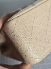 Load image into Gallery viewer, CHANEL series 15 2011/2012 Beige Clair Caviar GHW Medium ML Timeless Classic Double Flap Bag
