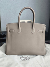 Load image into Gallery viewer, HERMES Etoupe Togo Leather PHW Birkin 30 stamp C 2018

