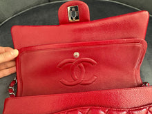 Load image into Gallery viewer, CHANEL 12A series 16 2012 Red Caviar SHW Medium Timeless ML Classic Double Flap Bag

