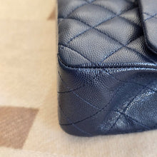 Load image into Gallery viewer, Chanel series 29 20C Navy Caviar Champagne GHW Medium ML Timeless 11.12 Classic Double Flap Bag
