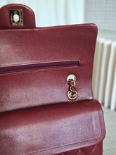 Load image into Gallery viewer, CHANEL 19B collection Series 28 Burgundy Caviar LGHW Medium Timeless Classic Double Flap Bag 11.12
