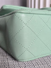 Load image into Gallery viewer, Chanel 24S 2024 Pastel Green Lambskin Champagne GHW Classic Mini Rectangular Flap Bag
