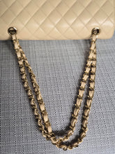 Load image into Gallery viewer, CHANEL series 15 2011/2012 Beige Clair Caviar GHW Medium ML Timeless Classic Double Flap Bag
