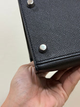 Load image into Gallery viewer, Hermes Kelly 28 in Black Noir Epsom Sellier Leather PHW Stamp R 2014
