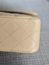 Load image into Gallery viewer, CHANEL series 15 2011/2012 Beige Clair Caviar GHW Medium ML Timeless Classic Double Flap Bag
