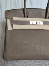 Load image into Gallery viewer, Hermes Etoupe Taupe Togo Leather PHW Birkin 30 Stamp C 2018
