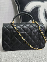 Load image into Gallery viewer, Chanel Black Lambskin GHW Top Handle Mini Rectangular Flap Bag
