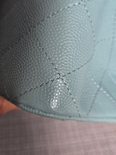 Load image into Gallery viewer, CHANEL 20C series 29 Tiffany Green Caviar LGHW Medium ML Timeless Classic Double Flap Bag
