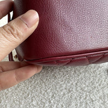 Load image into Gallery viewer, Chanel series 26 Burgundy Calf skin Aged GHW Camera Case bag with top handle
