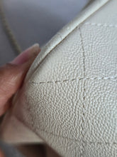Load image into Gallery viewer, CHANEL 21S Series 31 White Caviar Aged GHW Top Handle Mini Rectangular Flap Bag
