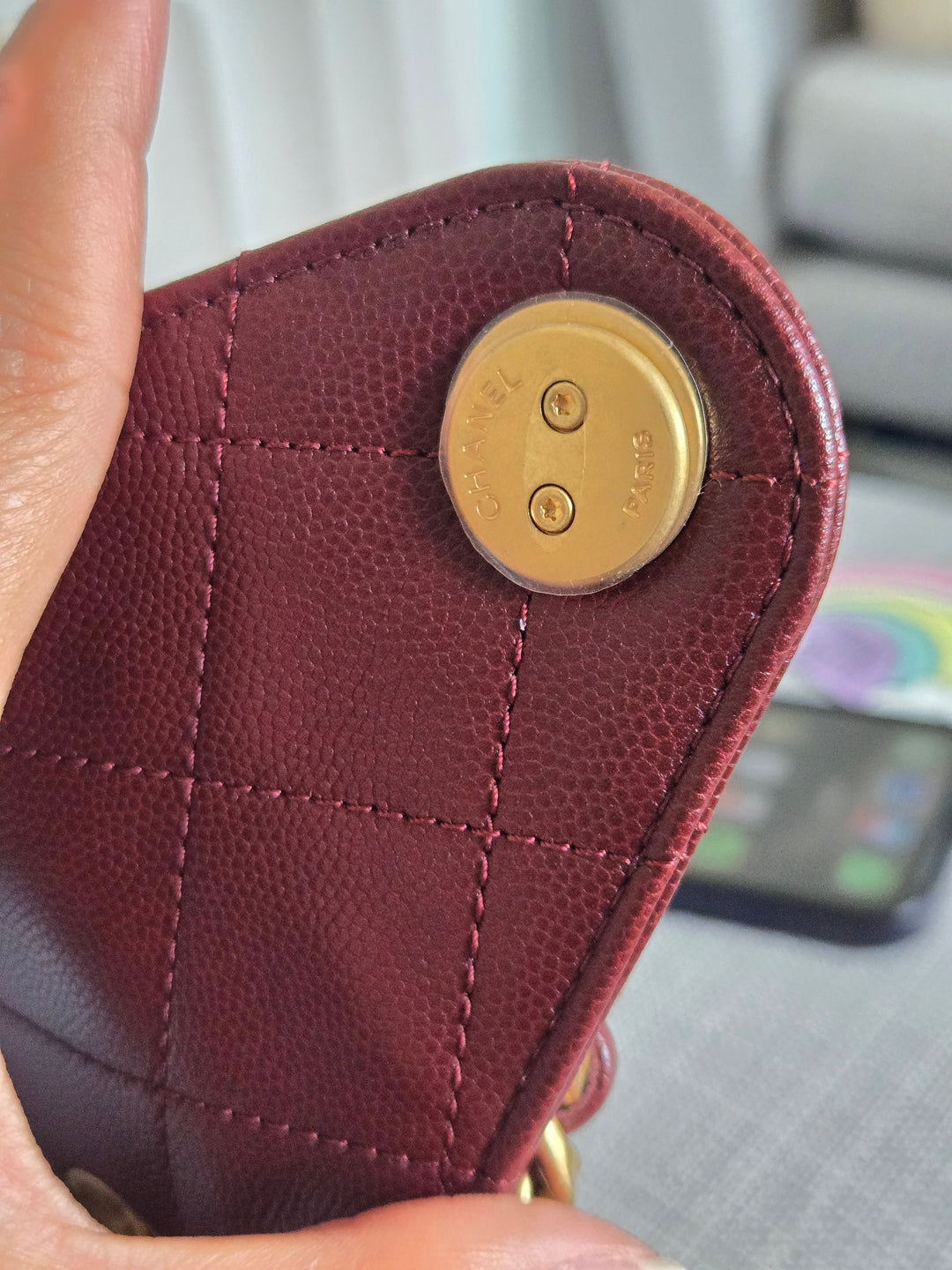 CHANEL 25 size SMALL from 25A 2025 Metiers d'art Collection BURGUNDY caviar aged GHW Hobo Bag