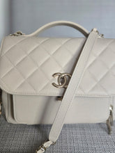 Load image into Gallery viewer, Chanel series 30 Beige Caviar Business Affinity Flap Bag size Medium with Champagne GHW
