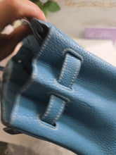 Load image into Gallery viewer, Hermes Birkin 35 Bleu Jean Togo Leather PHW Stamp J in Sq
