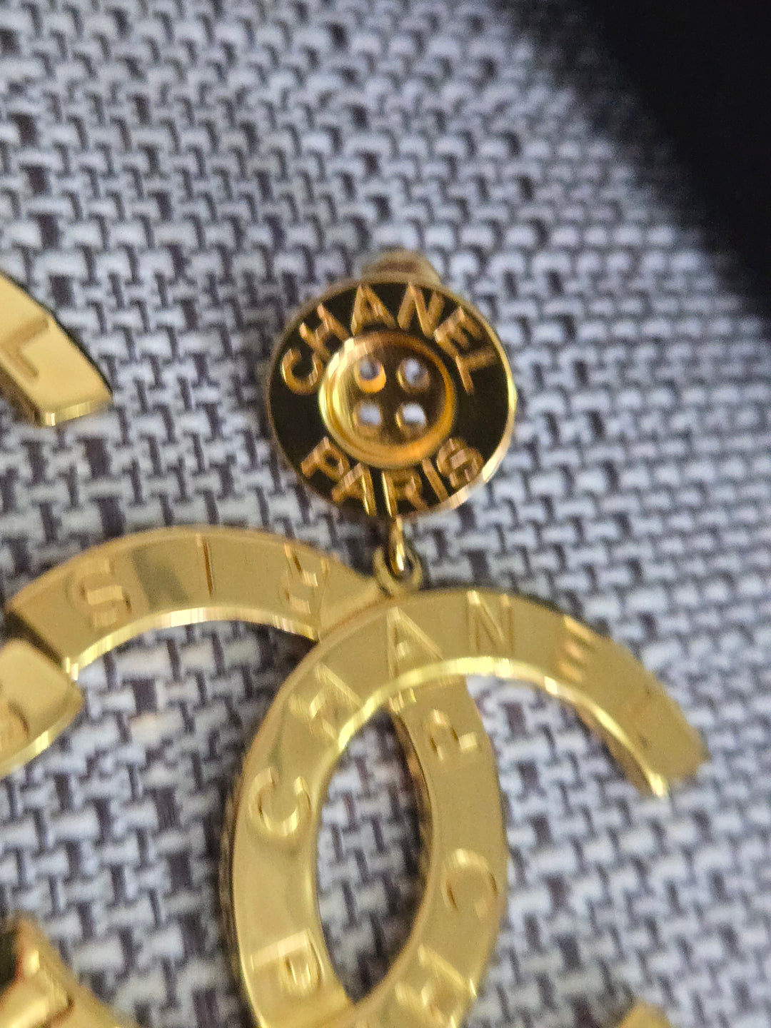 Chanel 20A Collection 2020 Gold XL Earrings