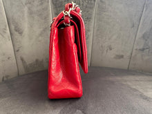 Load image into Gallery viewer, CHANEL 12A series 16 2012 Red Caviar SHW Medium Timeless ML Classic Double Flap Bag
