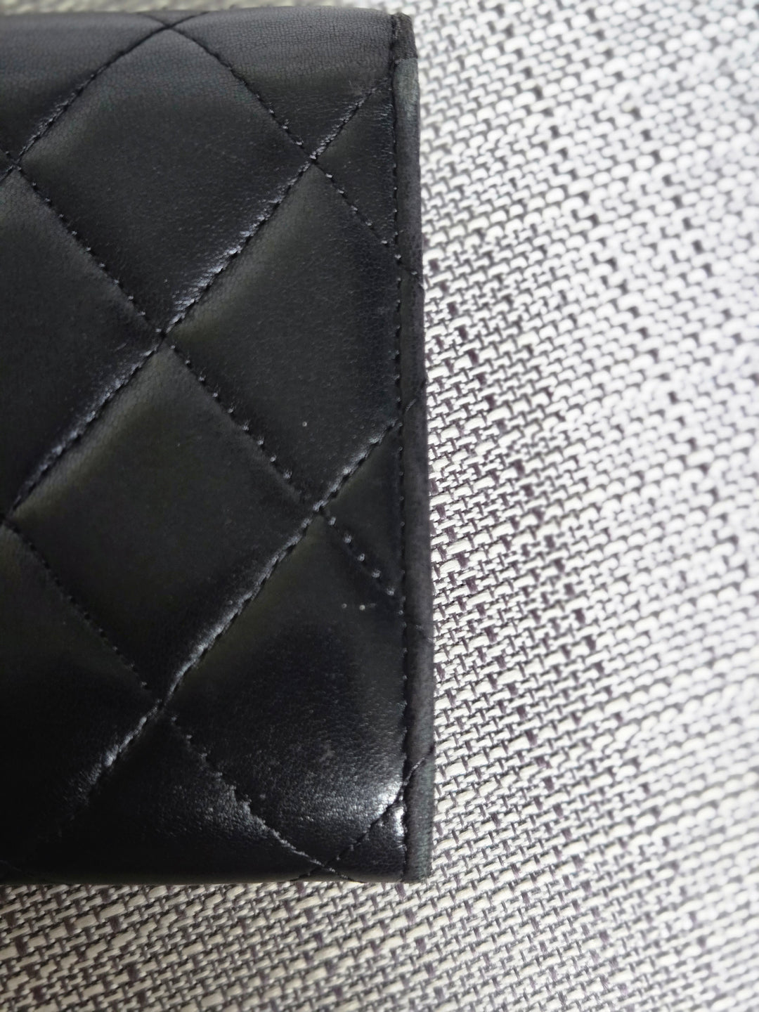 Chanel series 24 Black Lambskin SHW Full size Sarah Wallet