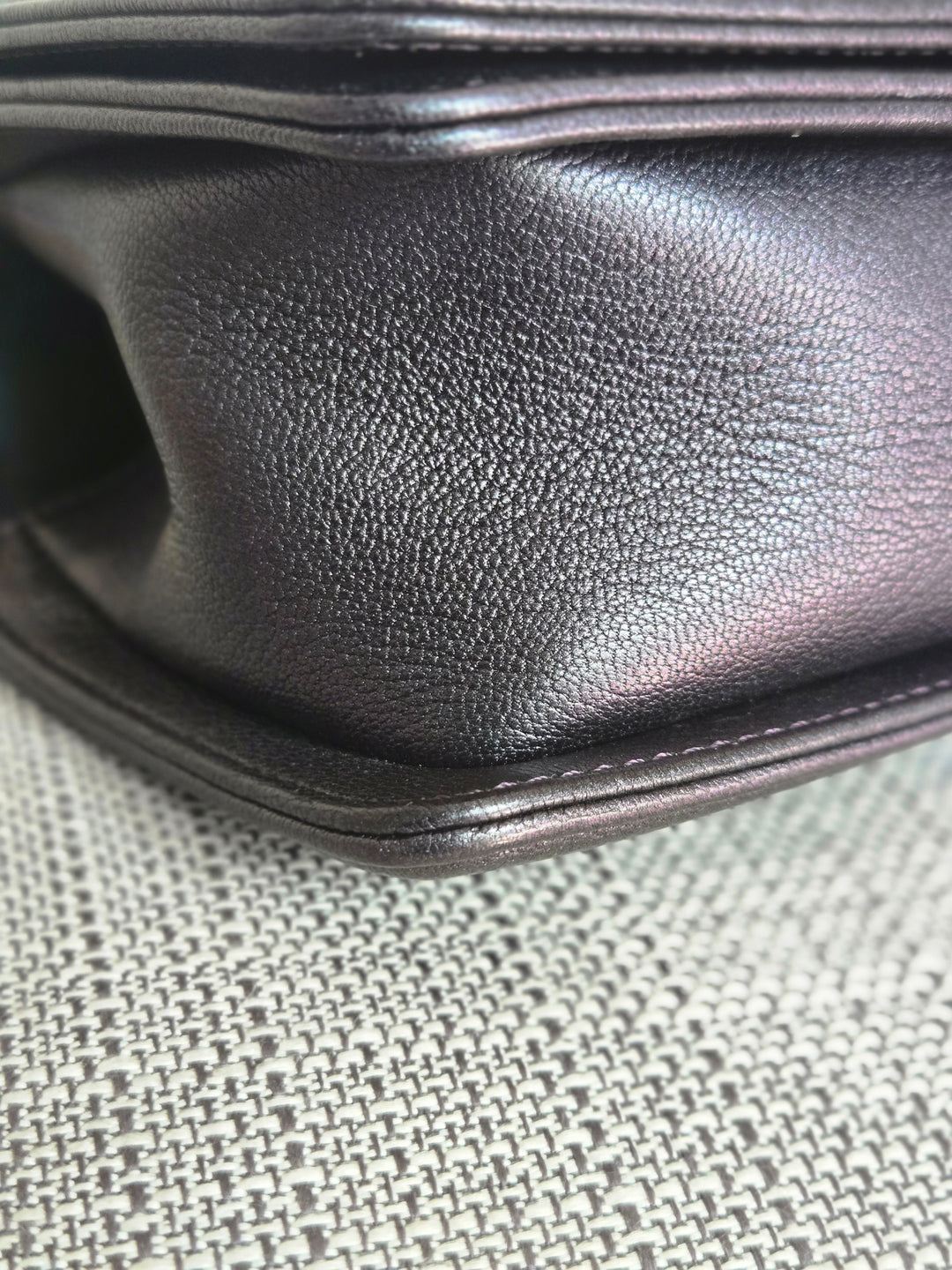 CHANEL series 21 16C Collection Iridescent Purple Calf skin Mermaid rainbow hardware SMALL Le Boy Flap Bag