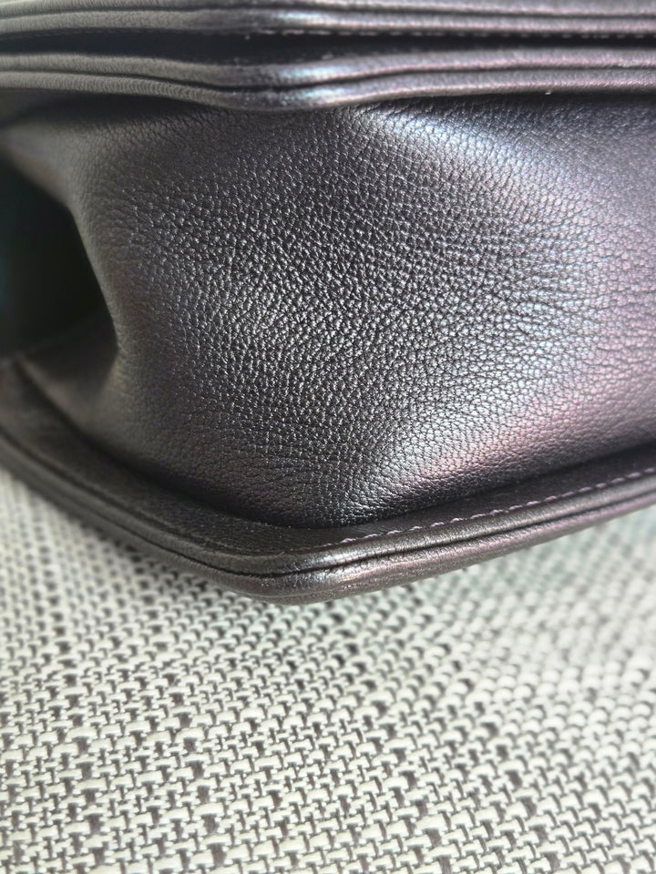 CHANEL series 21 16C Collection Iridescent Purple Calf skin Mermaid rainbow hardware SMALL Le Boy Flap Bag