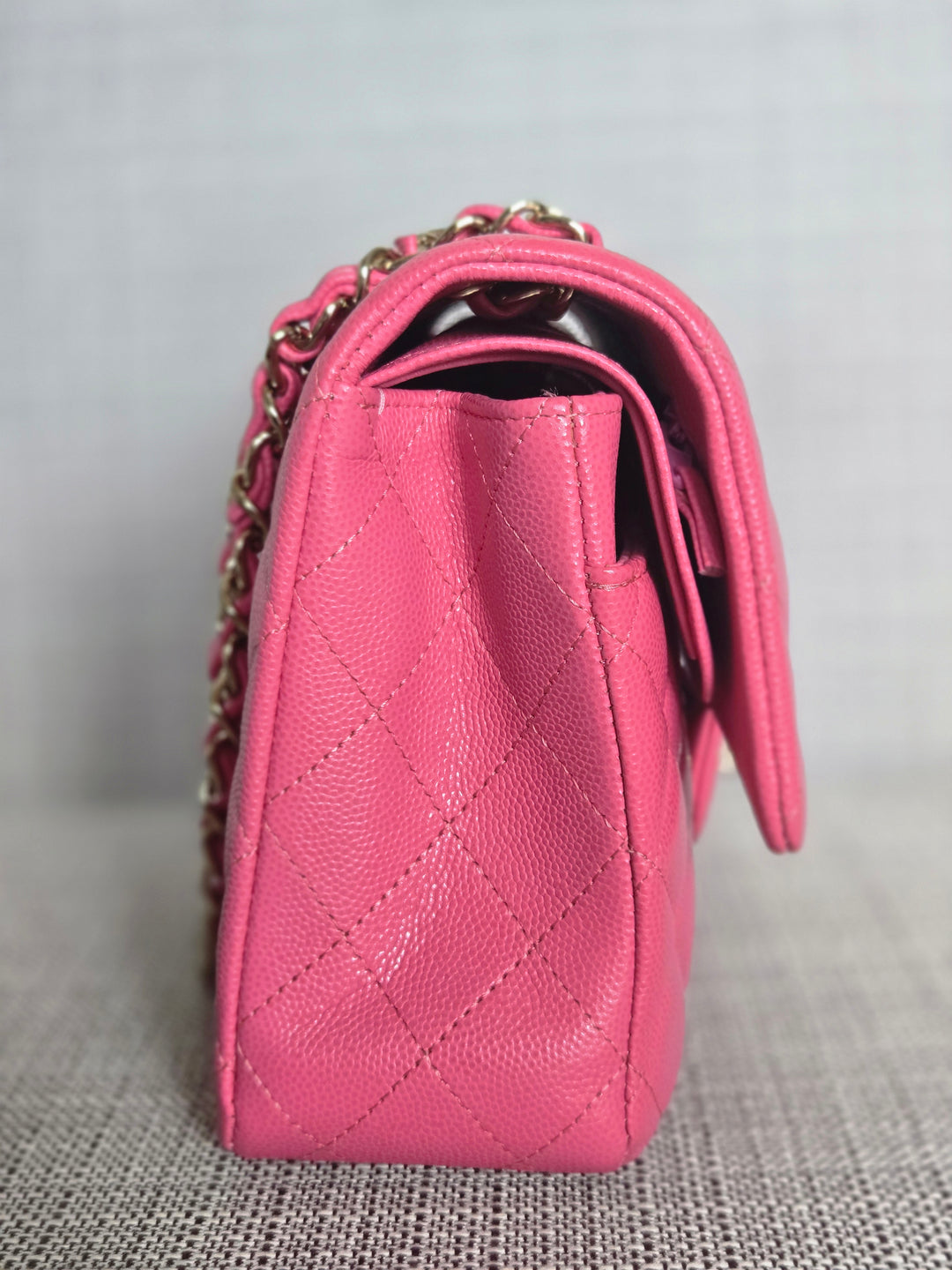Chanel series 27 19C Collection Barbie Pink Caviar LGHW Medium ML Timeless Classic Double Flap Bag