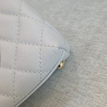 Load image into Gallery viewer, CHANEL 18P series 29 Light Grey Caviar LGHW Coco Handle Size Small with Detachable Shoulder strap
