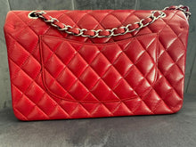 Load image into Gallery viewer, CHANEL 12A series 16 2012 Red Caviar SHW Medium Timeless ML Classic Double Flap Bag
