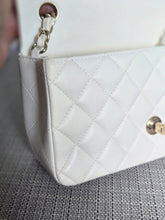 Load image into Gallery viewer, CHANEL series 23 2016 White Lambskin LGHW Mini Rectangular Flap Bag
