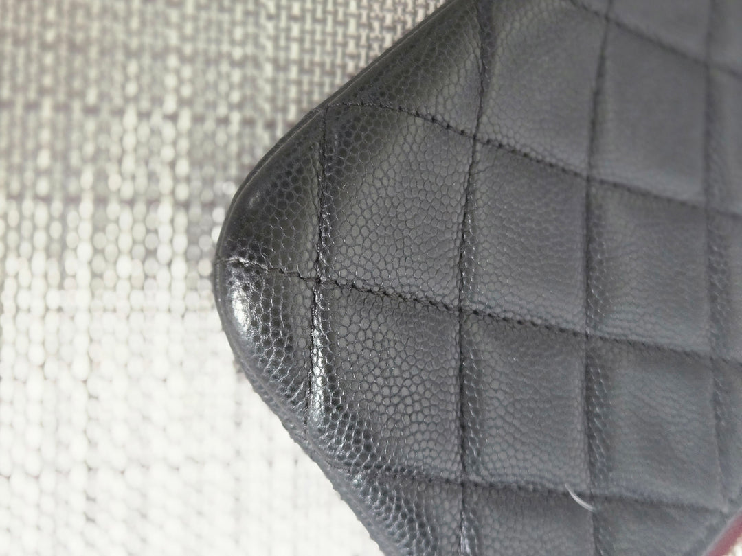 Chanel series 24 Black Caviar LGHW Mini O Case/Pouch