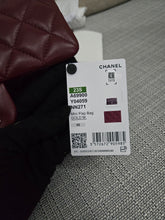 Load image into Gallery viewer, Chanel 23S 2023 Spring/Summer Collection Burgundy Lambskin Classic Mini Rectangular Flap Bag with Champagne GHW
