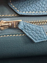 Load image into Gallery viewer, Hermes Birkin 35 Bleu Jean Togo Leather PHW Stamp J in Sq
