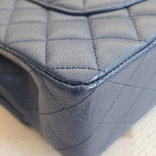 Load image into Gallery viewer, Chanel series 29 20C Navy Caviar Champagne GHW Medium ML Timeless 11.12 Classic Double Flap Bag
