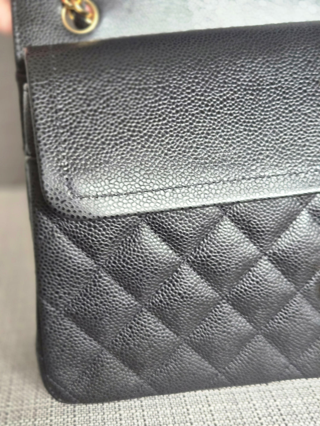 Chanel series 24 Black Caviar GHW Jumbo Timeless Double Flap Bag